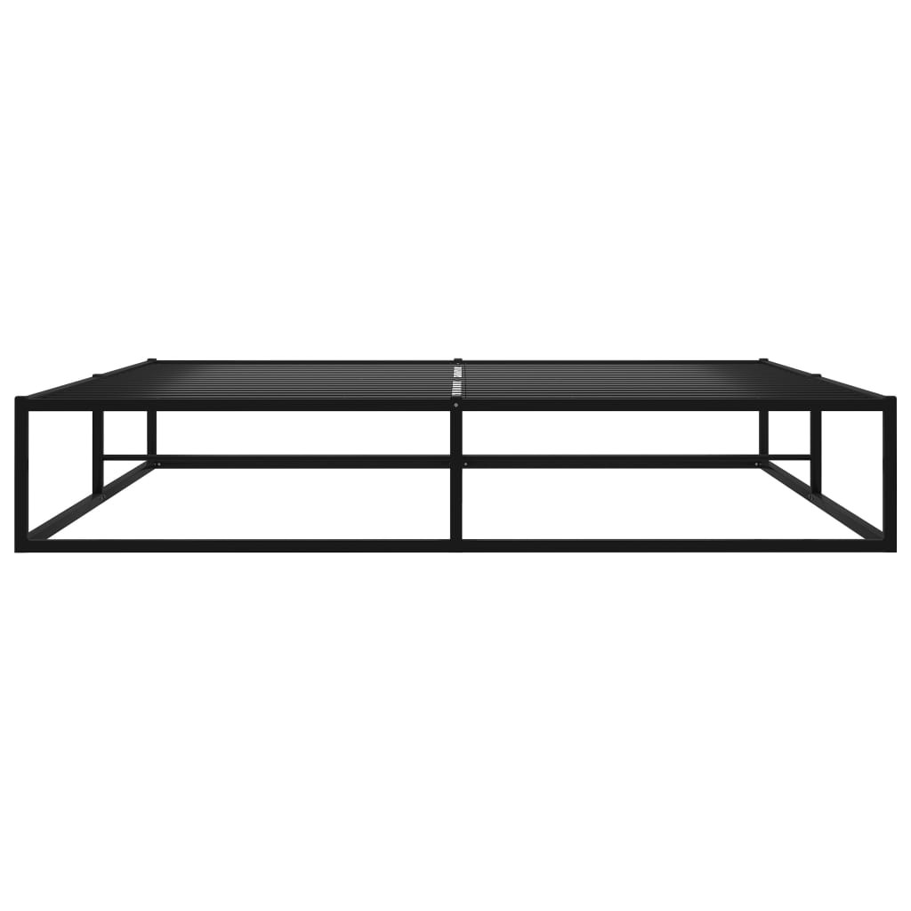 Bed Frame Black Metal 180x200 cm